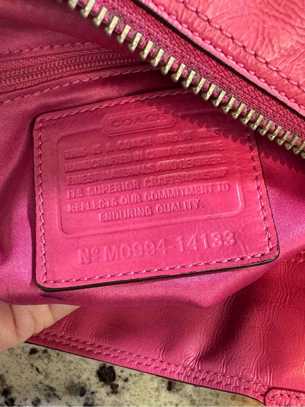 Coach Madison Tribeca Op Art Tote Style 14134 Pink - Picture 13 of 15